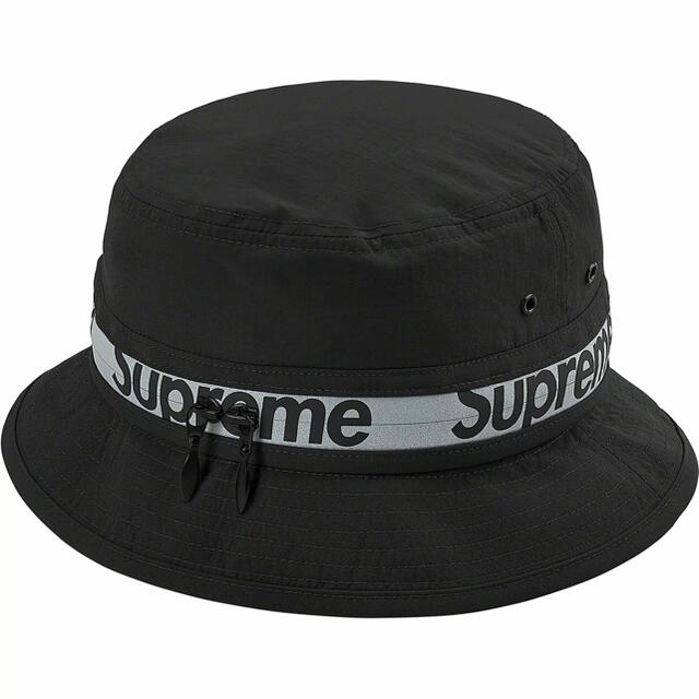 帽子黒 S/M Supreme Reflective Zip Crusher 新品