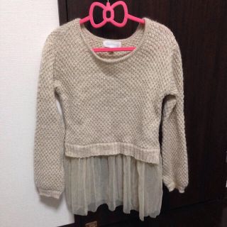 ジルスチュアート(JILLSTUART)のジル♡チュール付きニット♡(ニット/セーター)