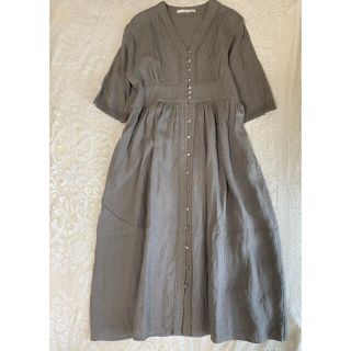 ザラ(ZARA)のお洒落なリネンのワンピース(ロングワンピース/マキシワンピース)