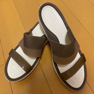 クロックス(crocs)のクロックス　サンダル　w7 試着のみ(サンダル)