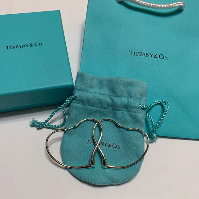 Tiffany オープンハートフープピアス　ミディアム