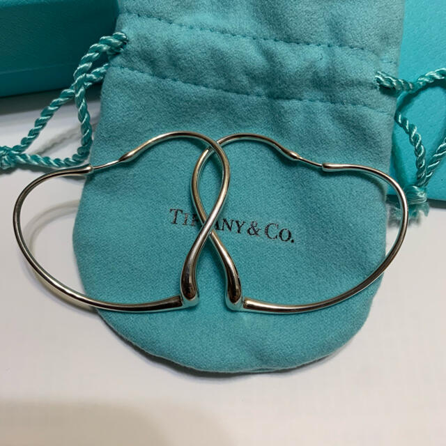 Tiffany オープンハートフープピアス　ミディアム