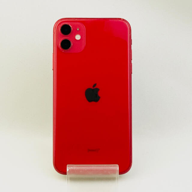 Apple(アップル)のiPhone11 RED 128GB SIMフリー スマホ/家電/カメラのスマートフォン/携帯電話(スマートフォン本体)の商品写真