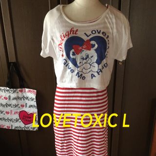 ラブトキシック(lovetoxic)のラブトキシック 160（L）可愛い半袖ワンピース(ワンピース)