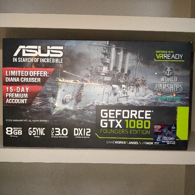 【海外 正規品】 ASUS - ASUS Geforce GTX1080 Founders Edition PCパーツ