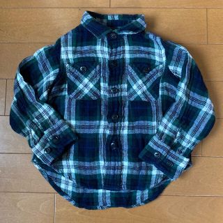 デニムダンガリー(DENIM DUNGAREE)のDENIM DUNGAREE/デニムダンガリー 長袖チェックシャツ 90〜95(ブラウス)