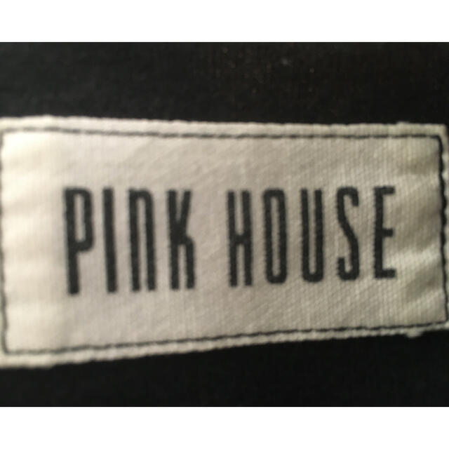 PINK HOUSE(ピンクハウス)の　ピンクハウス　黒　半袖カットソーリボンくま レディースのトップス(Tシャツ(半袖/袖なし))の商品写真