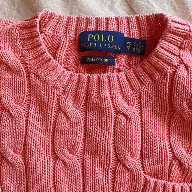 POLO RALPH LAUREN(ポロラルフローレン)のラルフローレン　polo サマーニット　カットソー　xs レディースのトップス(カットソー(半袖/袖なし))の商品写真