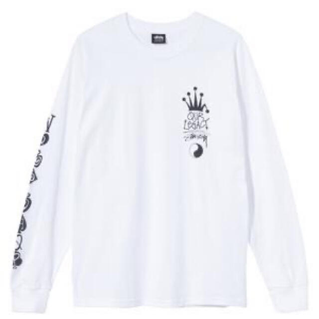 柔らかな質感の stussy XL - STUSSY ol tee ls crown Tシャツ/カットソー(七分/長袖)