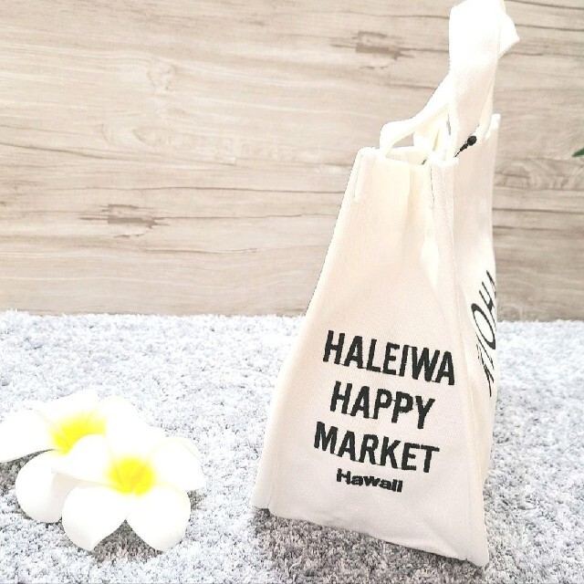 HALEIWA(ハレイワ)の新品・ホワイト・ハレイワ・アロハプリントミニトート・ハワイアン・ALOHA レディースのバッグ(トートバッグ)の商品写真