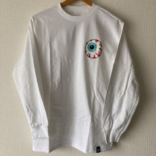 ミシカ(MISHKA)の【新品•未使用】MNWKA ミシカ / ロンT ロングTシャツ 長袖 白(Tシャツ/カットソー(七分/長袖))