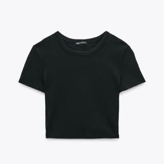 ザラ(ZARA)のクロップド丈Tシャツ(Tシャツ(半袖/袖なし))