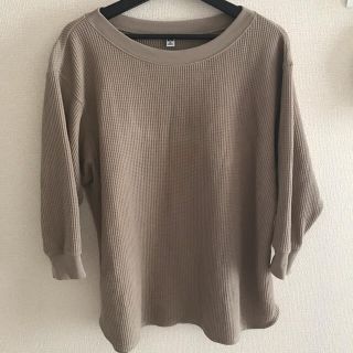 ユニクロ(UNIQLO)のUNIQLO ワッフルクルーネックT sizeXL(Tシャツ(長袖/七分))