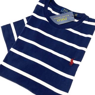 ポロラルフローレン(POLO RALPH LAUREN)の1点のみ☆新品 ラルフローレン カスタムスリムS ストライプTシャツ(Tシャツ/カットソー(半袖/袖なし))