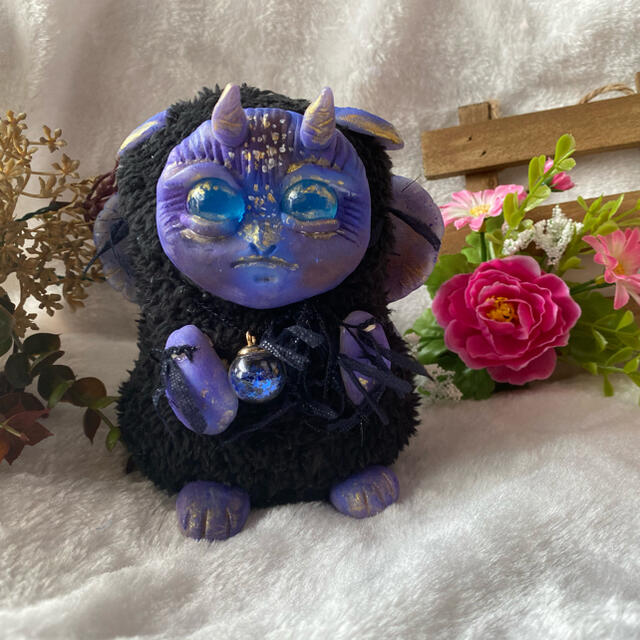 夜を駆ける幼獣ちゃん アートドール ぬいぐるみ ハンドメイド 夜を駆ける幼獣ちゃん アートドール ぬいぐるみ ハンドメイド