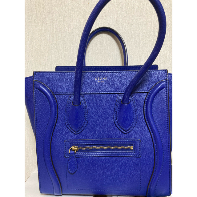 celine(セリーヌ)のセリーヌ CELINE ハンドバッグ マイクロラゲージ　ブルー レディースのバッグ(ハンドバッグ)の商品写真