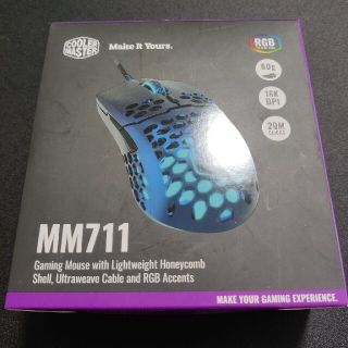 coolermaster MM711 RGB 軽量ゲーミングマウス　60g(PC周辺機器)