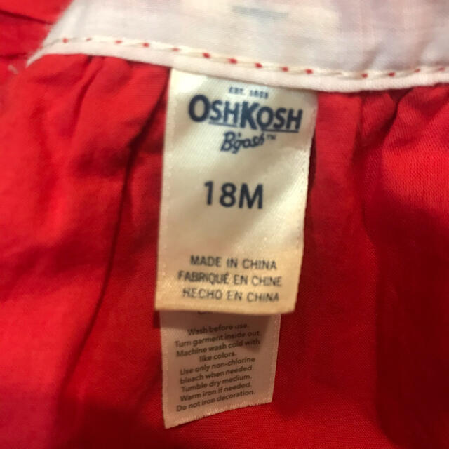 OshKosh(オシュコシュ)のオシュコシュジャンパースカート 18m キッズ/ベビー/マタニティのキッズ服女の子用(90cm~)(その他)の商品写真