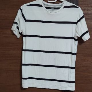 オールドネイビー(Old Navy)のオールドネイビー　白×黒ボーダーTシャツ(Tシャツ/カットソー)