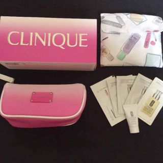 クリニーク(CLINIQUE)の【値下げ＊新品8点セット】クリニーク★ポーチ★エコバッグ★サンプル(ポーチ)