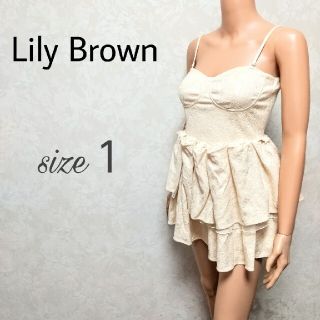 リリーブラウン(Lily Brown)のミニワンピ　ロンパース(ミニワンピース)