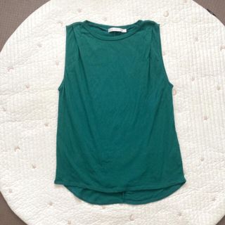 マウジー(moussy)の【m.y 様 専用】moussy ノースリーブトップス グリーン(カットソー(半袖/袖なし))