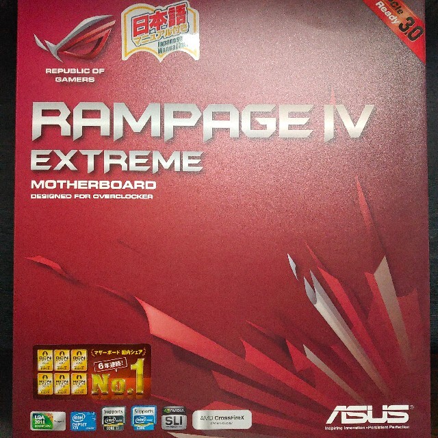 ASUS RAMPAGE IV EXTREME+i7 3930k+メモリスマホ/家電/カメラ