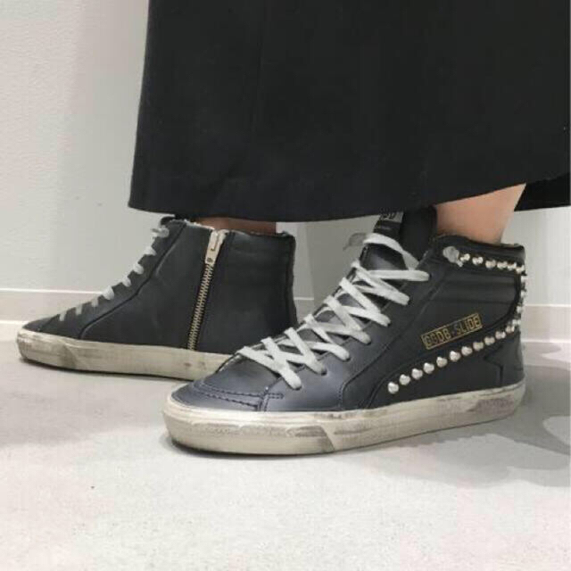 激安アウトレット Classe Deuxieme L Appartement アパルトモン Golden Sneakers Studs Shoes Goose スニーカー