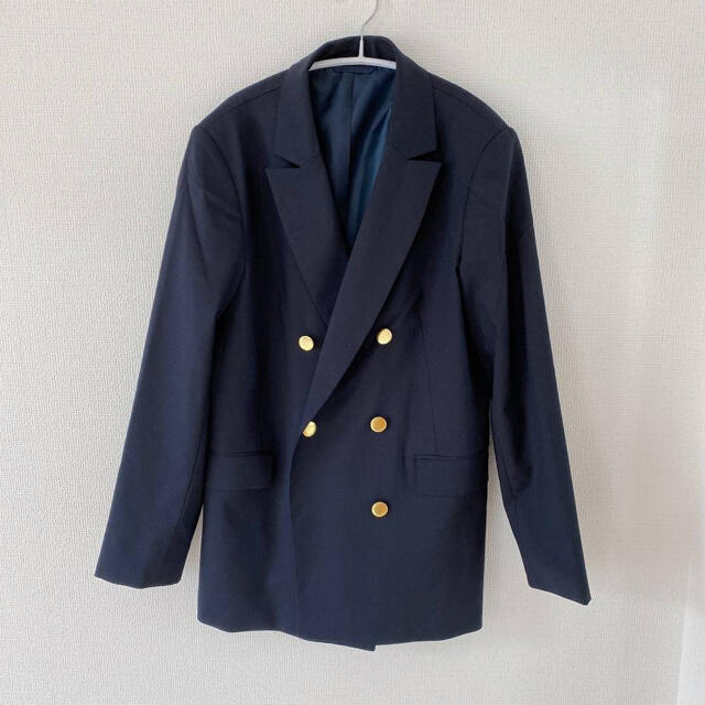 GU(ジーユー)のGU 紺ブレザー レディースのジャケット/アウター(テーラードジャケット)の商品写真
