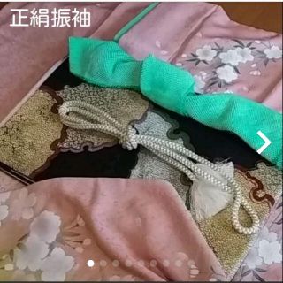 美品☆高級佐賀錦『唐織正絹袋帯』ペパーミントグリーンに大変柄が