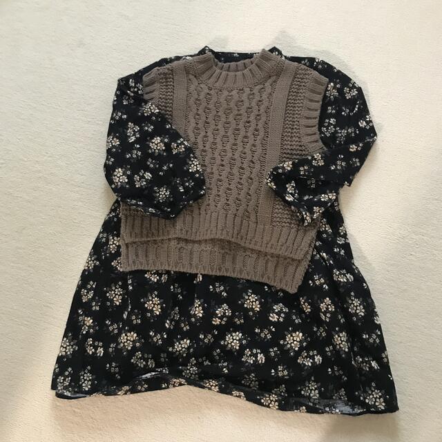 petit main(プティマイン)のプティマイン  130 ワンピース  キッズ/ベビー/マタニティのキッズ服女の子用(90cm~)(ワンピース)の商品写真