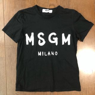 エムエスジイエム(MSGM)のMSGM★ロゴTシャツ　ブラック(Tシャツ(半袖/袖なし))