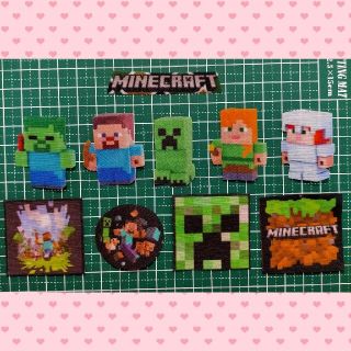 [マインクラフト ワッペン] Ｎｏ．４２ アイロンワッペン 入園 入学 目印(各種パーツ)