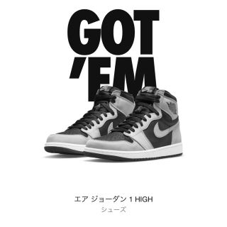 ナイキ(NIKE)のエア ジョーダン 1 レトロ HIGH OG シャドウ 27センチ(スニーカー)