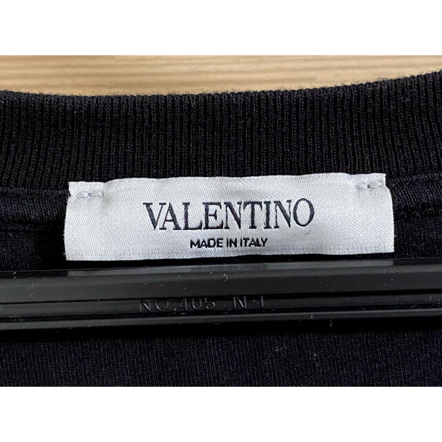 着丈68.5cm【良品】ヴァレンティノ　Tシャツ　黒　Mサイズ 4