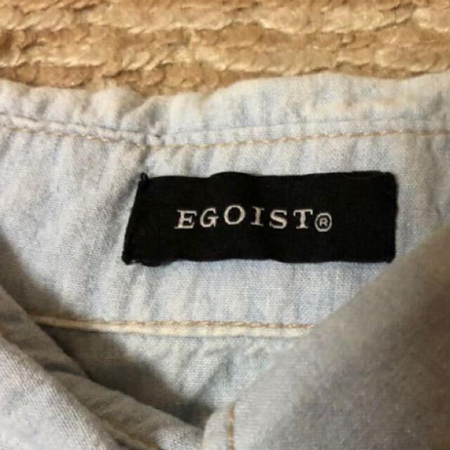 EGOIST(エゴイスト)の‼️最終価格‼️エゴイスト　ダメージ加工デニム袖なしシャツ タンクトップ レディースのトップス(シャツ/ブラウス(半袖/袖なし))の商品写真