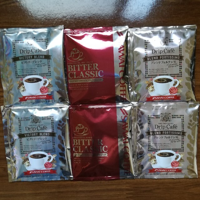 澤井珈琲　３種類 ドリップコーヒー ６袋 食品/飲料/酒の飲料(コーヒー)の商品写真