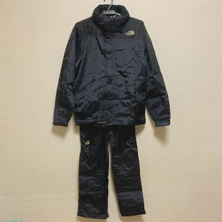 ザノースフェイス(THE NORTH FACE)のTHE NORTH FACE ノースフェイス　黒　ブラック　上下　レインウェア(レインコート)