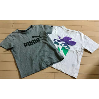 プーマ(PUMA)の半袖Tシャツ　2枚セット　プーマ  GU キッズ　130㎝(Tシャツ/カットソー)