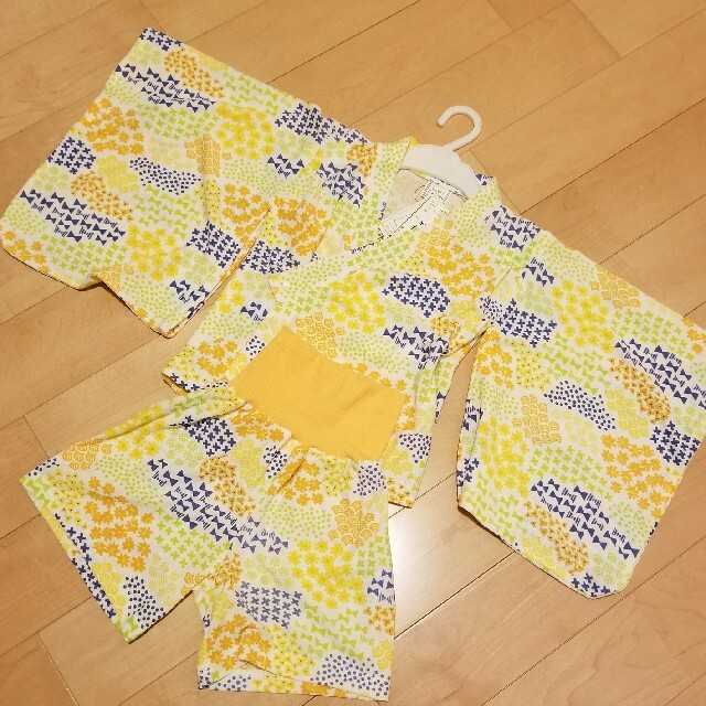 しまむら(シマムラ)の浴衣風パジャマ　95cm キッズ/ベビー/マタニティのキッズ服女の子用(90cm~)(パジャマ)の商品写真