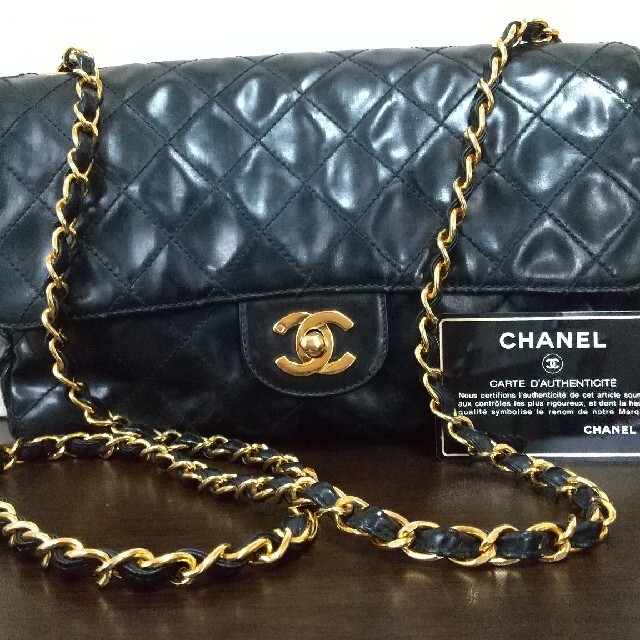 CHANEL☆ヴィンテージシャネル マトラッセ チェーンショルダーバッグレディース