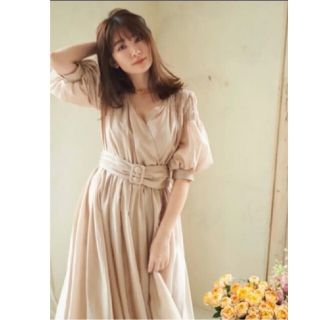 スナイデル(SNIDEL)の最終値下げher lip to Airy Volume Sleeve Dress(ロングワンピース/マキシワンピース)