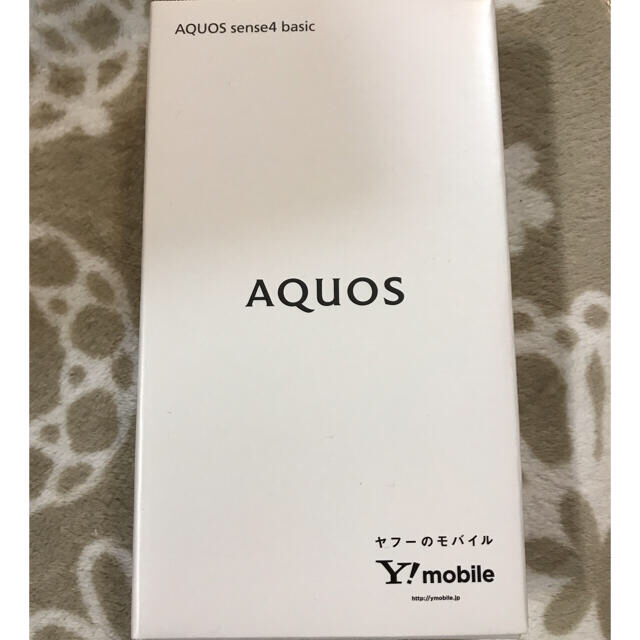 AQUOS(アクオス)のAQUOS sense4 basic black アクオス　新品同様品　 スマホ/家電/カメラのスマートフォン/携帯電話(スマートフォン本体)の商品写真