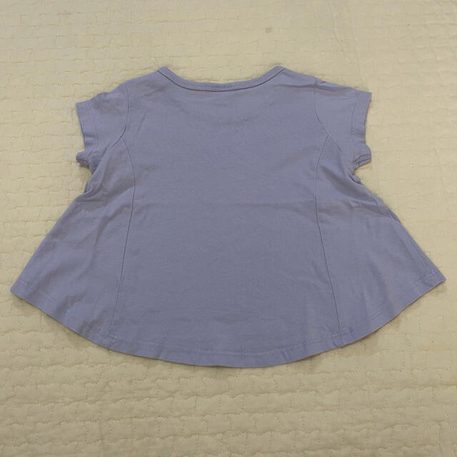 petit main(プティマイン)のpetit main 半袖Tシャツ 80cm ラベンダー キッズ/ベビー/マタニティのベビー服(~85cm)(Ｔシャツ)の商品写真