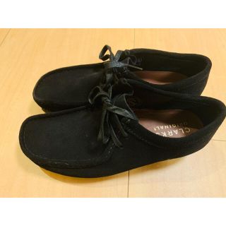 クラークス(Clarks)の【試着のみ】Clarks wallabee black suede uk7 (スリッポン/モカシン)