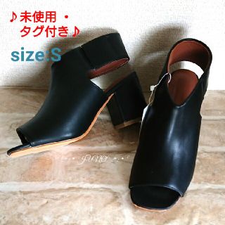 アズールバイマウジー(AZUL by moussy)のS/OPEN TOE BOOTS♡アズールバイマウジー 未使用 タグ付き(サンダル)