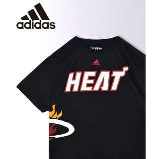 アディダス(adidas)の【USA古着】adidas NBA マイアミ・ヒート チーム ロゴ Tシャツ(Tシャツ/カットソー(半袖/袖なし))