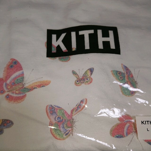 KEITH(キース)の【Lサイズ】KITH boxlogo tee キス ボックスロゴ Tシャツ 蝶々 メンズのトップス(Tシャツ/カットソー(半袖/袖なし))の商品写真