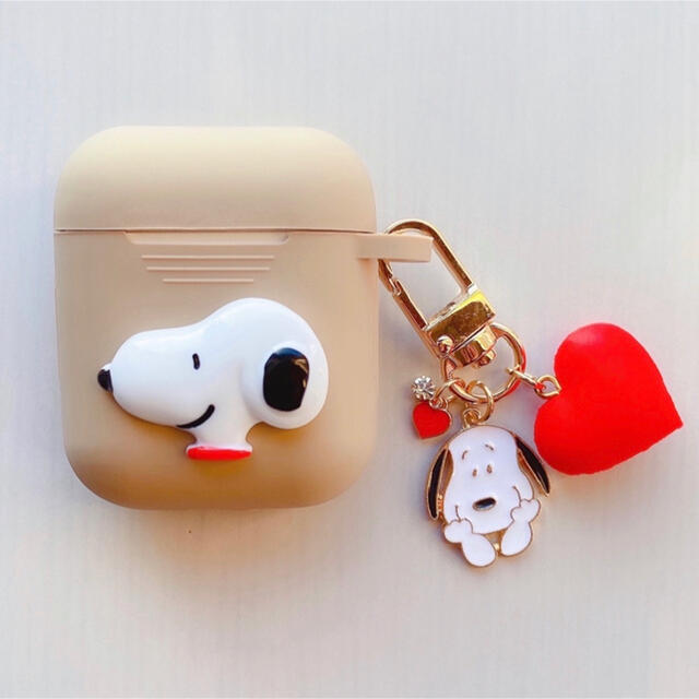 Snoopy 人気 スヌーピーairpodsケース スヌーピーハート キーホルダーセットの通販 By きいろ スヌーピーならラクマ