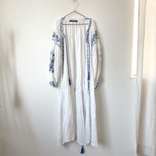 ダブルクローゼット(w closet)の【送料込み】w closet エスニック調 ロングガウン ロングカーディガン(カーディガン)